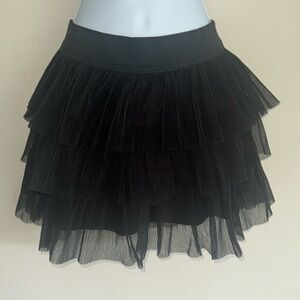Fashion Nova Pretty Please Tulle Mini Skirt Black